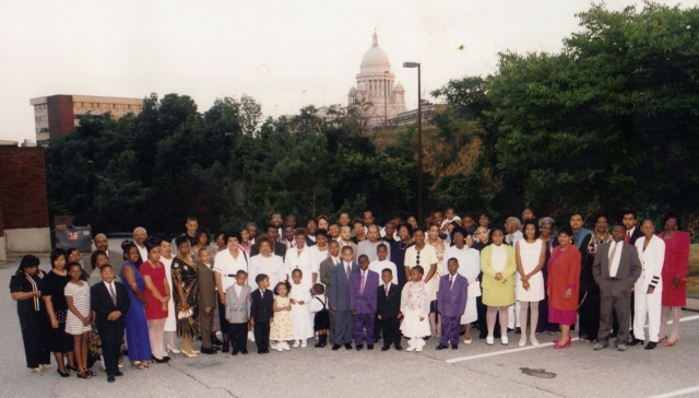 The group picture was taken at the 26th Grier Family Reunion, held in Providence, Rhode Island in 1997.