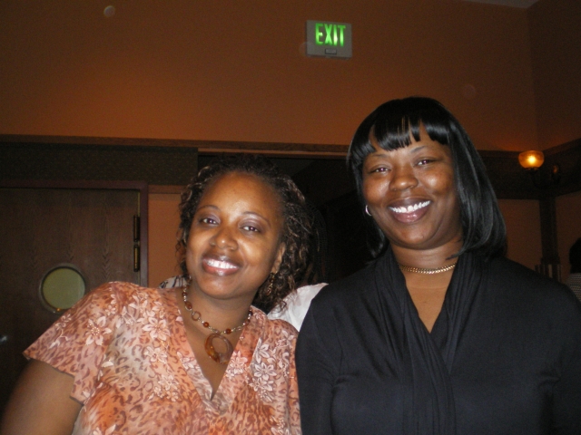 Felecia Huff (left)- daughter of Joe Grier with Casaundra Wiley,daughter of Danny Grier